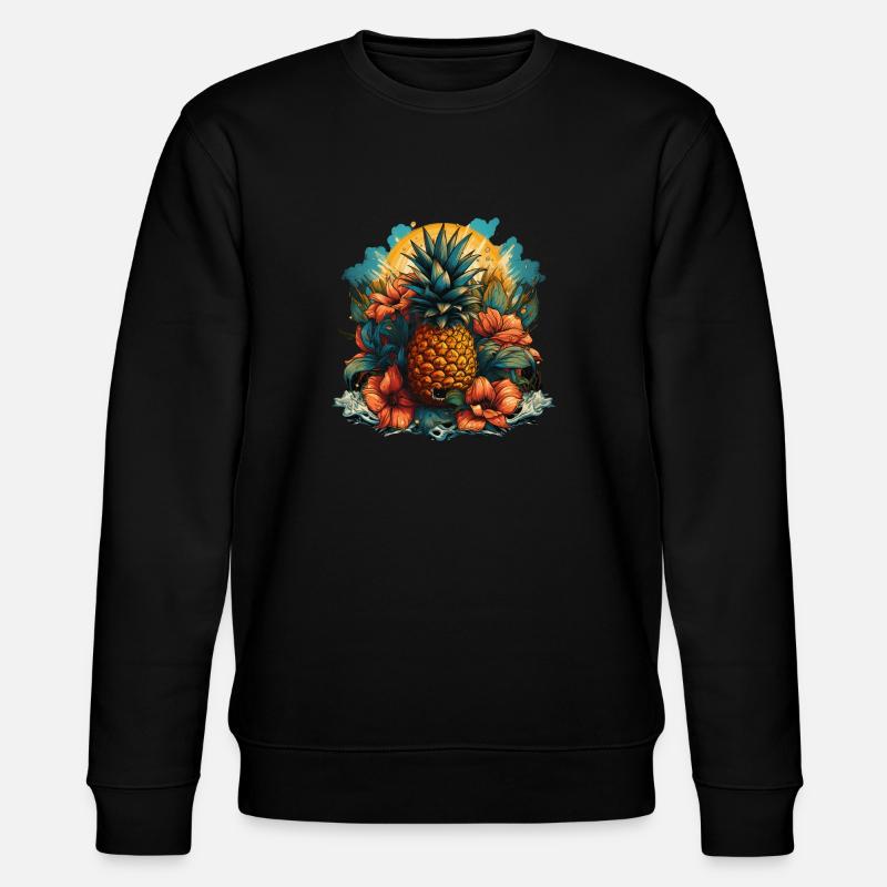 Ananas - Sweat bio CHANGER Stanley/Stella Unisexe - noir