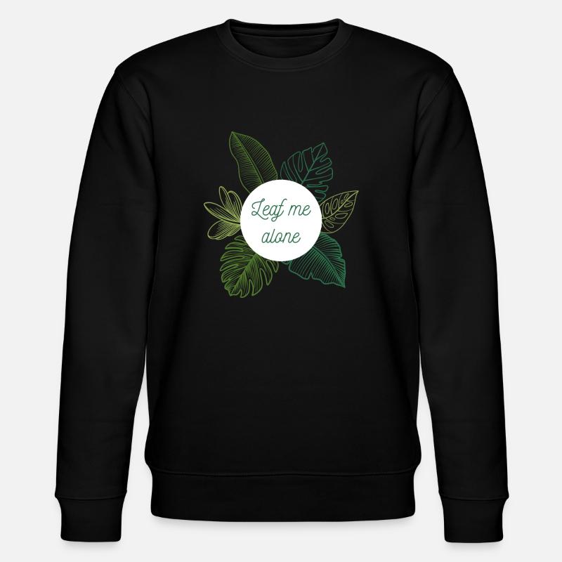 Leaf me alone - Stanley/Stella Unisex Bio-Sweatshirt CHANGER  - Schwarz