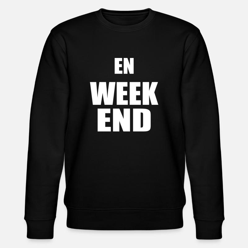 Am Wochenende - Stanley/Stella Unisex Bio-Sweatshirt CHANGER - Schwarz