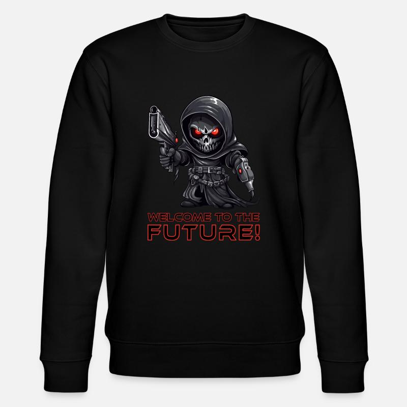 Grim Reaper - Sensenmann - Halloween - Stanley/Stella Unisex Bio-Sweatshirt CHANGER  - Schwarz