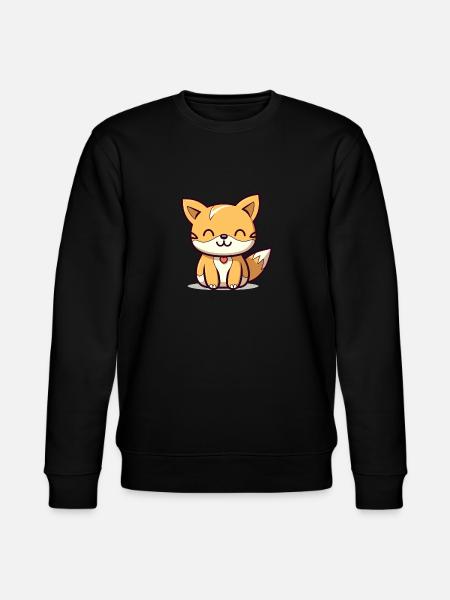 Fuchs - Kawaii Style - Stanley/Stella Unisex Bio-Sweatshirt CHANGER - Schwarz