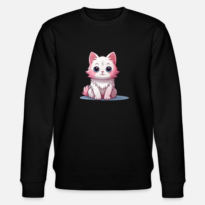 Chat - Style Kawaii - Sweat bio CHANGER Stanley/Stella Unisexe - noir