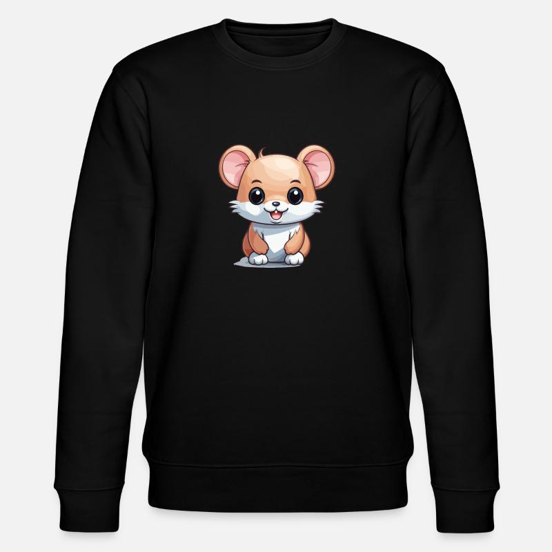 Souris - Style Kawaii - Sweat bio CHANGER Stanley/Stella Unisexe - noir