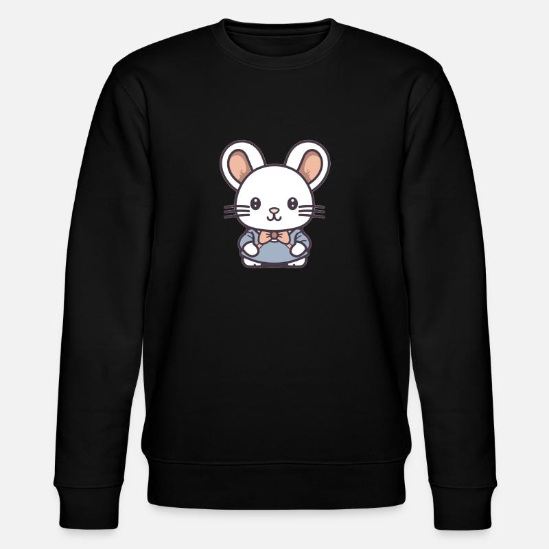 Maus - Kawaii Style - Stanley/Stella Unisex Bio-Sweatshirt CHANGER  - Schwarz