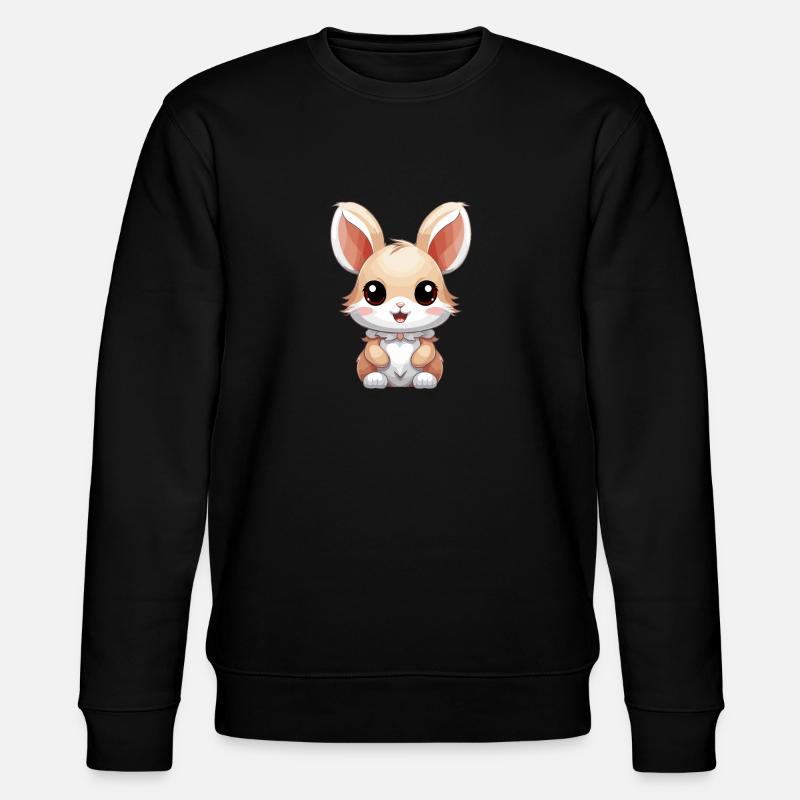 Lapin - Style Kawaii - Sweat bio CHANGER Stanley/Stella Unisexe - noir