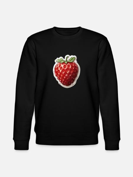 Fraise - illustration - Sweat bio CHANGER Stanley/Stella Unisexe - noir