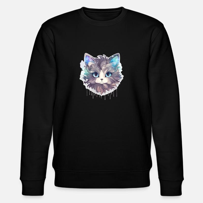 Chat - illustration - Sweat bio CHANGER Stanley/Stella Unisexe - noir