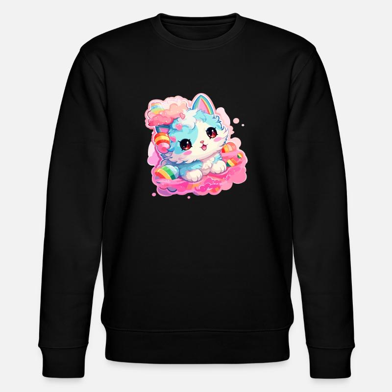Chat - illustration - Sweat bio CHANGER Stanley/Stella Unisexe - noir
