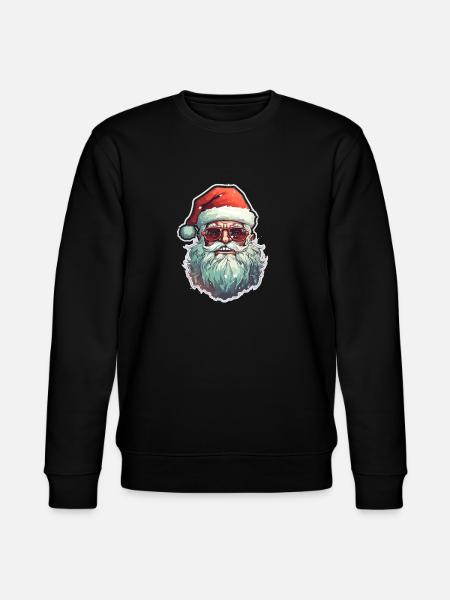 Santa Claus - illustration - Stanley/Stella CHANGER Unisex Organic Sweatshirt - black