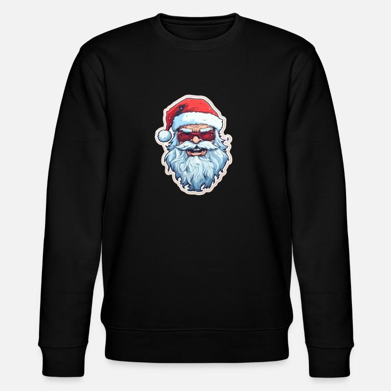 Santa Claus - illustration - Stanley/Stella CHANGER Unisex Organic Sweatshirt - black