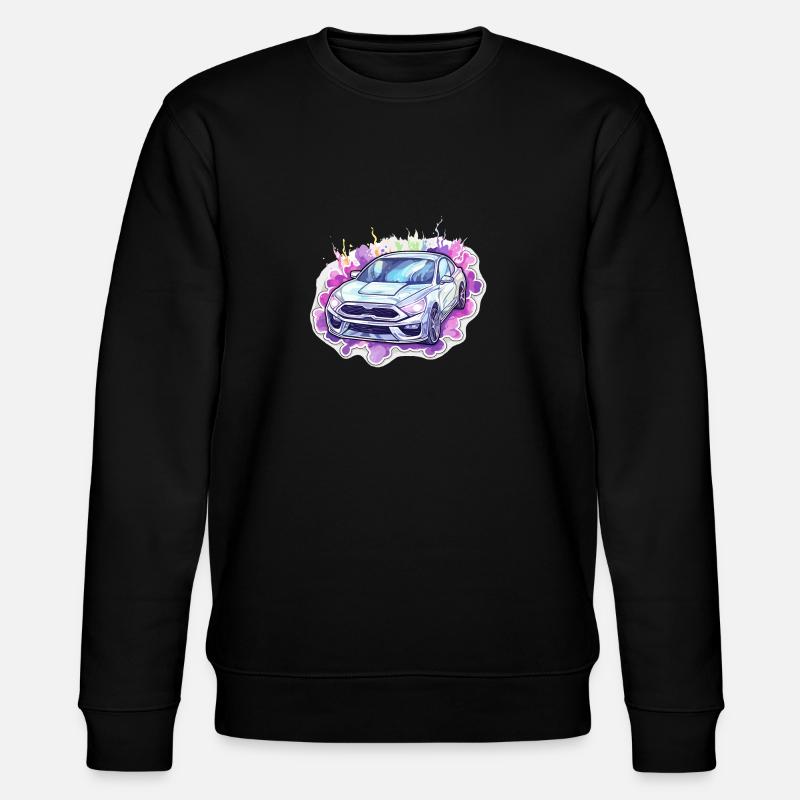 Auto - Illustration - Stanley/Stella Unisex Bio-Sweatshirt CHANGER  - Schwarz