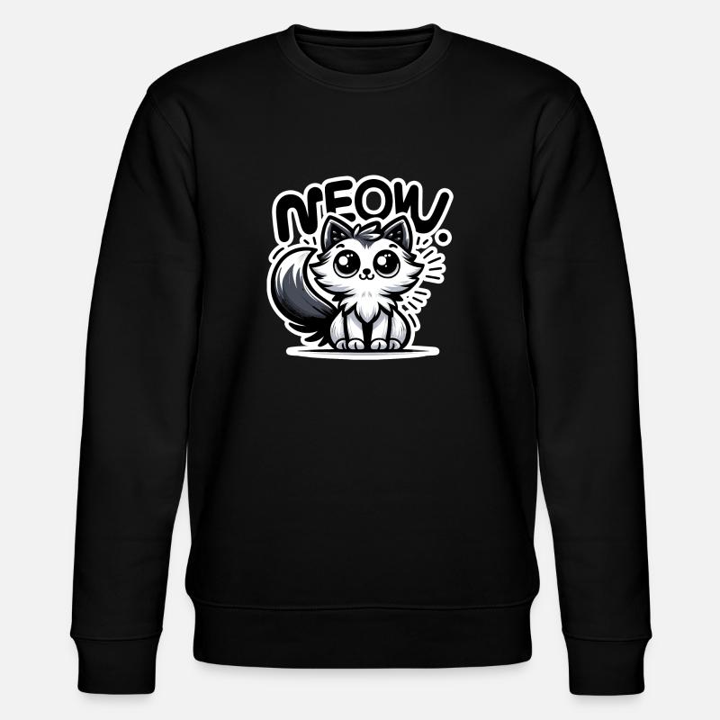 Miaou - Illustration de chat - Sweat bio CHANGER Stanley/Stella Unisexe - noir