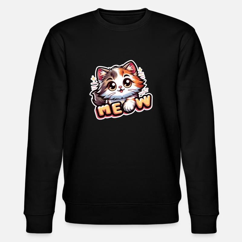 Miaou - Illustration de chat - Sweat bio CHANGER Stanley/Stella Unisexe - noir
