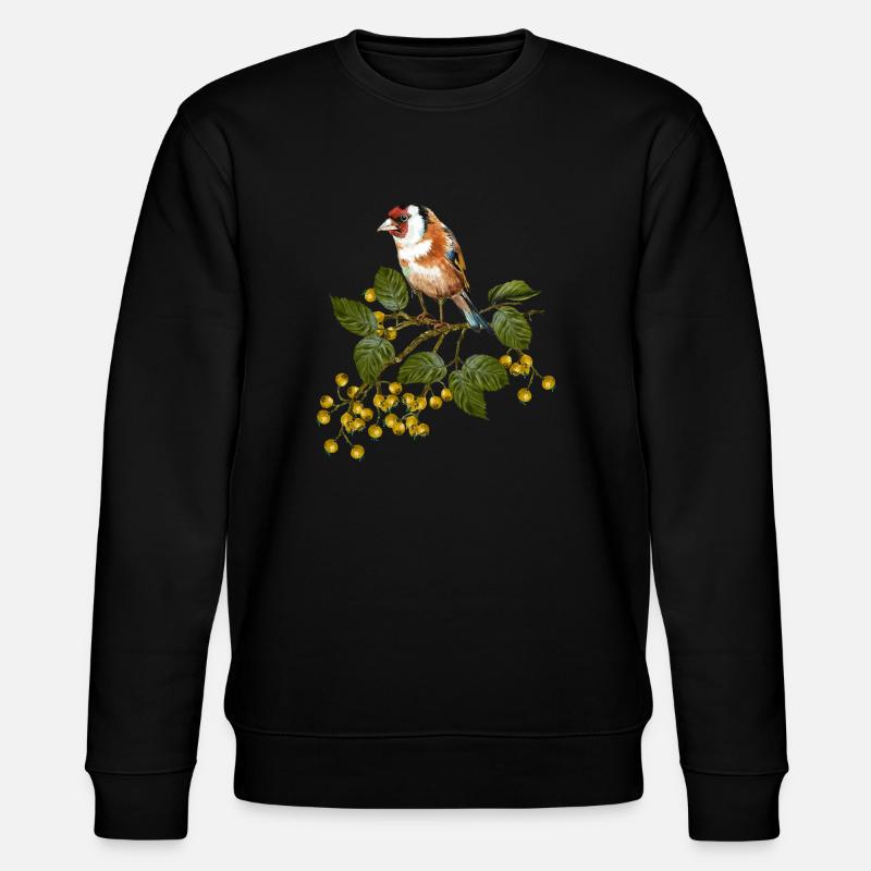 Bunter Vogel - Stanley/Stella Unisex Bio-Sweatshirt CHANGER  - Schwarz