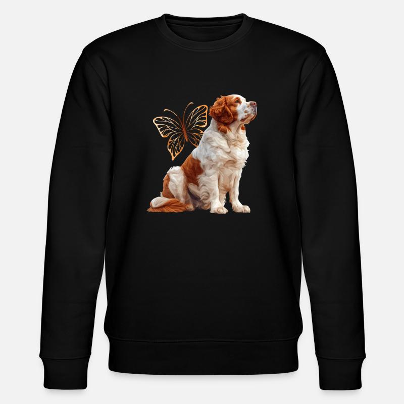 Épagneul Clumber - Sweat bio CHANGER Stanley/Stella Unisexe - noir