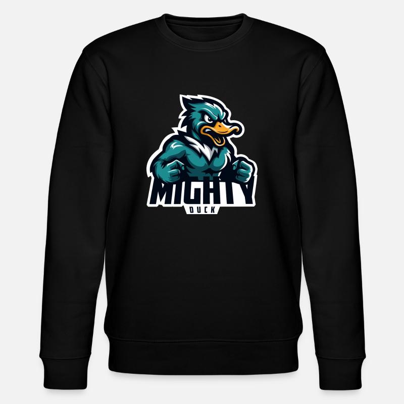 Mächtige Ente - Stanley/Stella Unisex Bio-Sweatshirt CHANGER - Schwarz