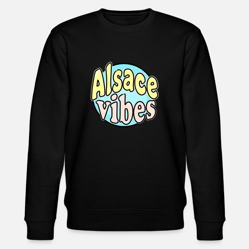 Elsass Vibes - Stanley/Stella Unisex Bio-Sweatshirt CHANGER  - Schwarz