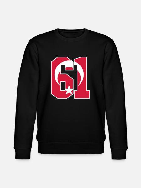 Trabzon 61 Turkey Flag - Stanley/Stella CHANGER Unisex Organic Sweatshirt - black