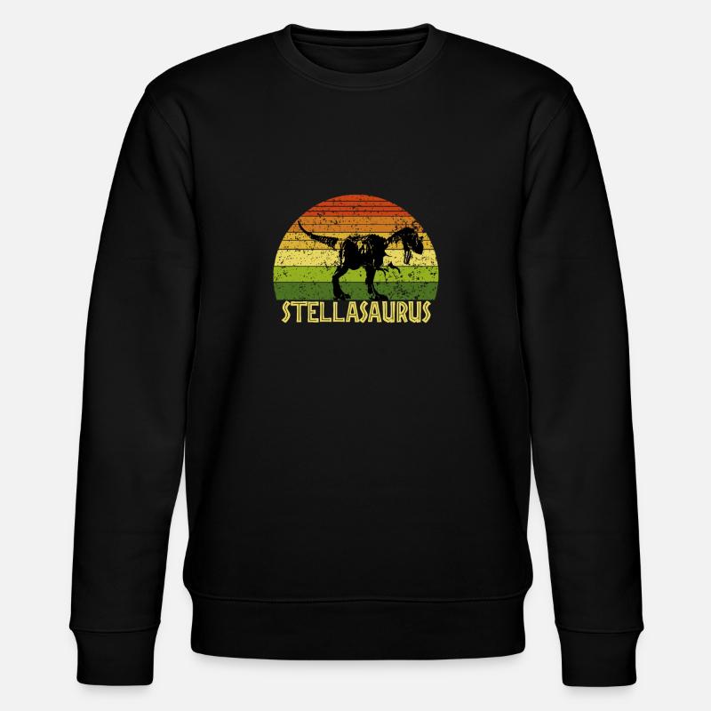 Stellasaurus Stella saurus dinosaur - Stanley/Stella Unisex Bio-Sweatshirt CHANGER  - Schwarz