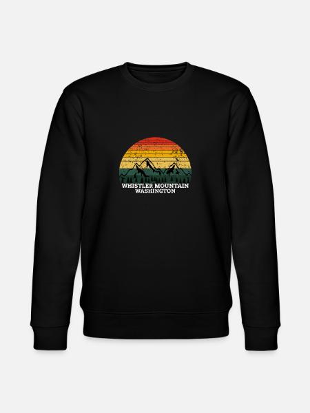 Whistler Mountain Washington - Stanley/Stella Unisex Bio-Sweatshirt CHANGER - Schwarz
