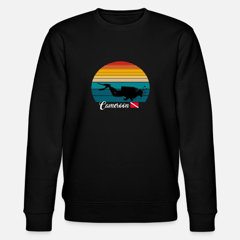 Cameroon Scuba Diving Gift - Stanley/Stella Unisex Bio-Sweatshirt CHANGER  - Schwarz