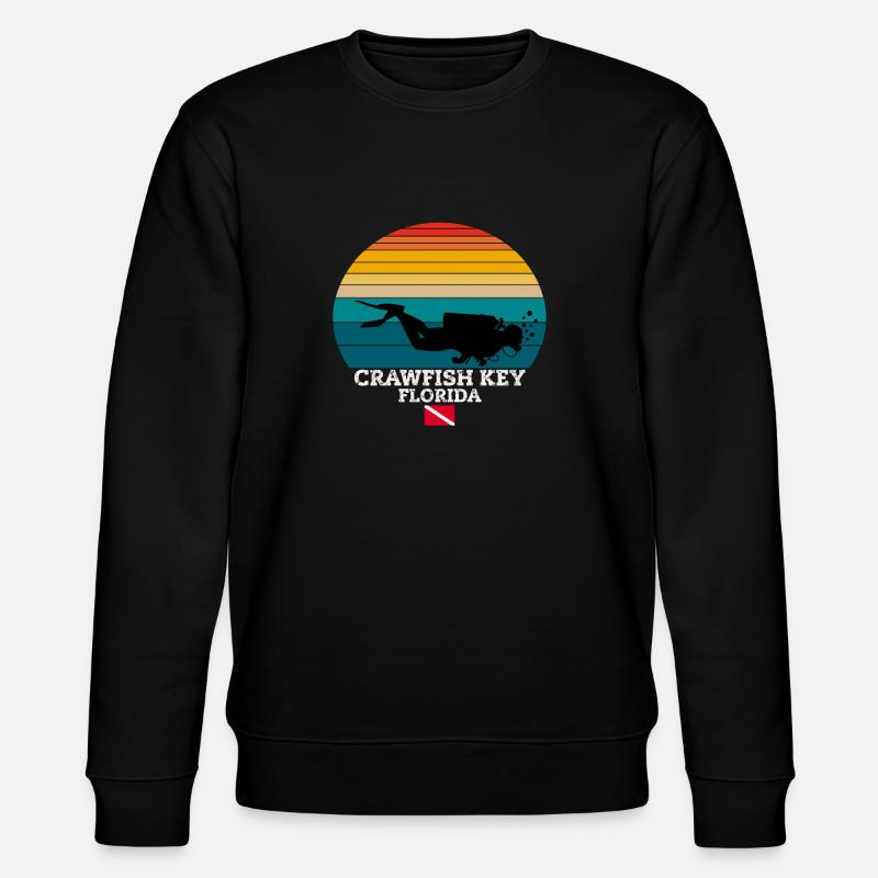 Crawfish Key US Island Plongée - Sweat bio CHANGER Stanley/Stella Unisexe - noir