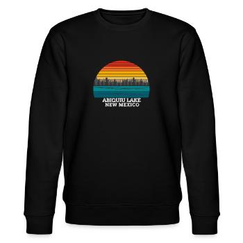 Abiquiu Lake New Mexico - Stanley/Stella Unisex Bio-Sweatshirt CHANGER  - Schwarz - Vorne - Nik (191cm) & Marisol (170cm)