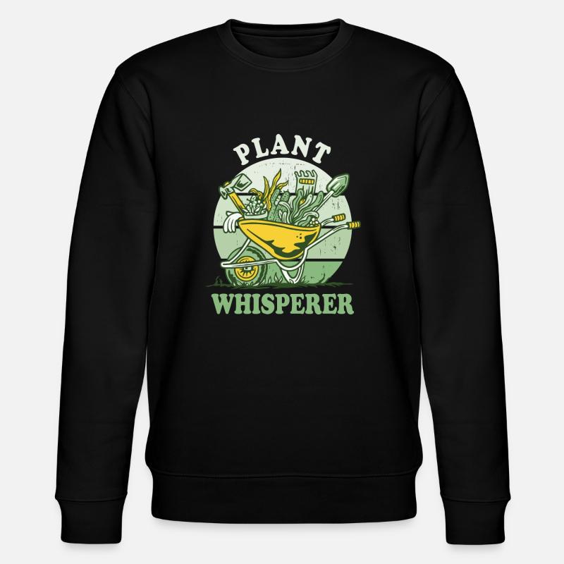Pflanzen Flüsterer - Stanley/Stella Unisex Bio-Sweatshirt CHANGER  - Schwarz