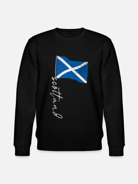 Flag of Scotland - Stanley/Stella CHANGER Unisex Organic Sweatshirt - black