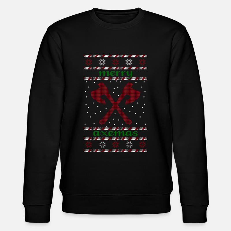 Merry Axemas - Stanley/Stella CHANGER Unisex Organic Sweatshirt - black