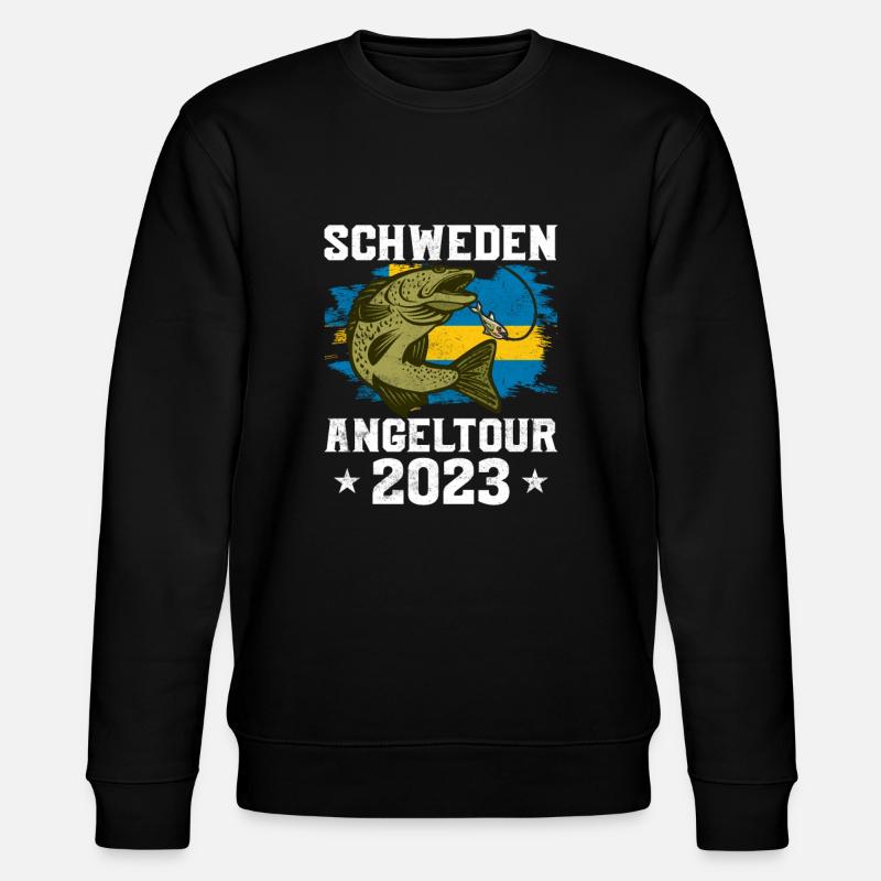 Schweden Angeltour 2023 - Stanley/Stella Unisex Bio-Sweatshirt CHANGER - Schwarz