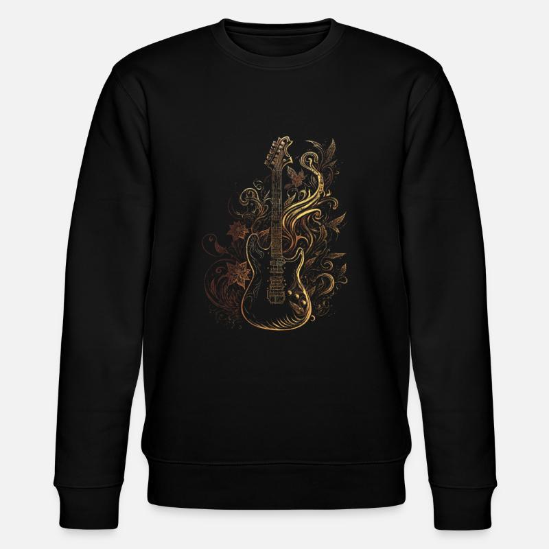 Electric guitar - Stanley/Stella CHANGER Unisex Organic Sweatshirt - black