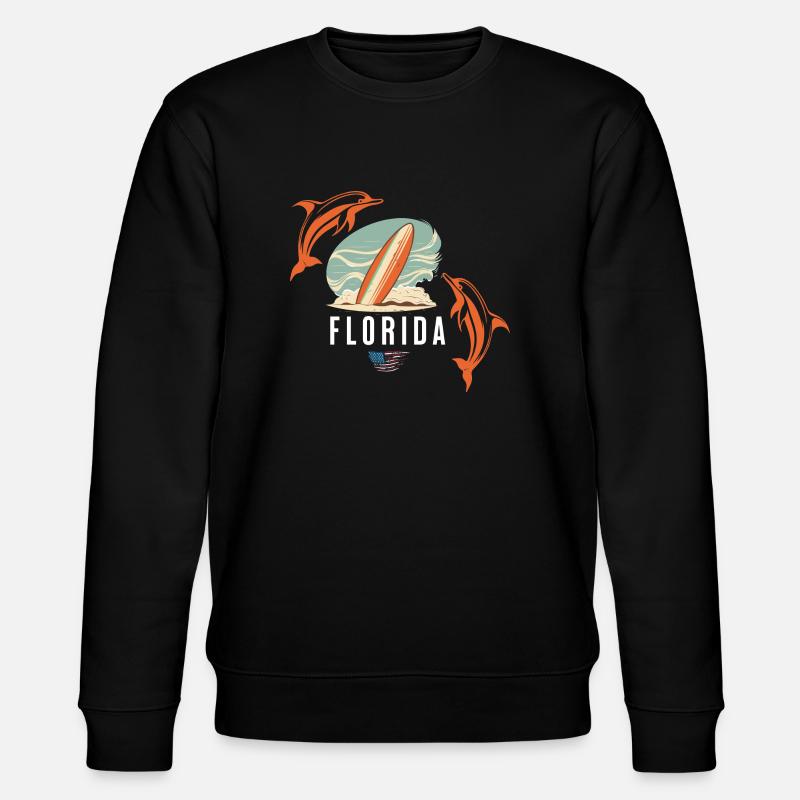 Surf en Floride - Sweat bio CHANGER Stanley/Stella Unisexe - noir