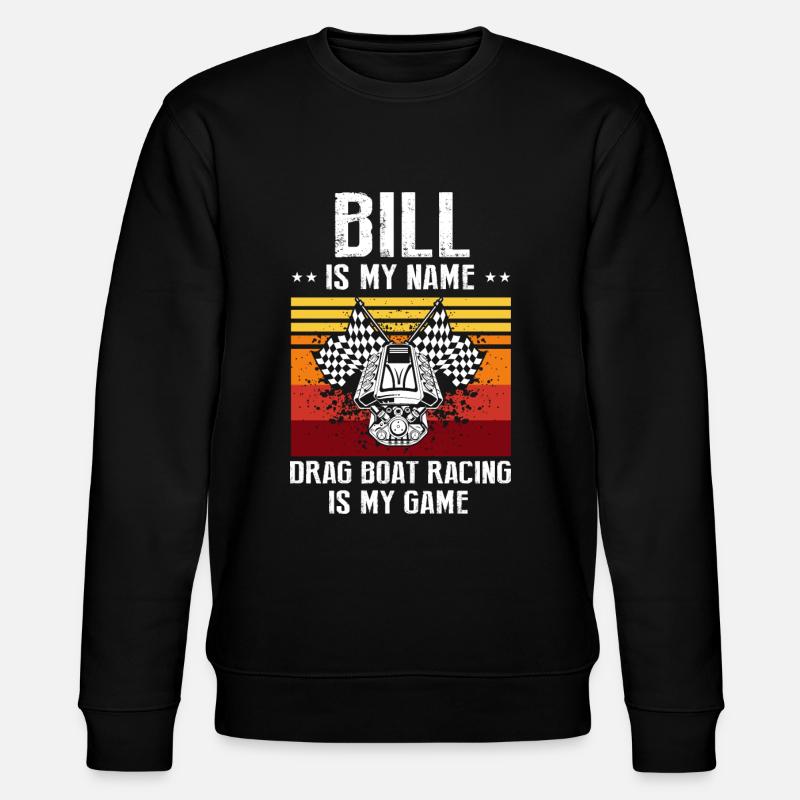 Drag Boot Design für Rennbootfahrer - Stanley/Stella Unisex Bio-Sweatshirt CHANGER  - Schwarz