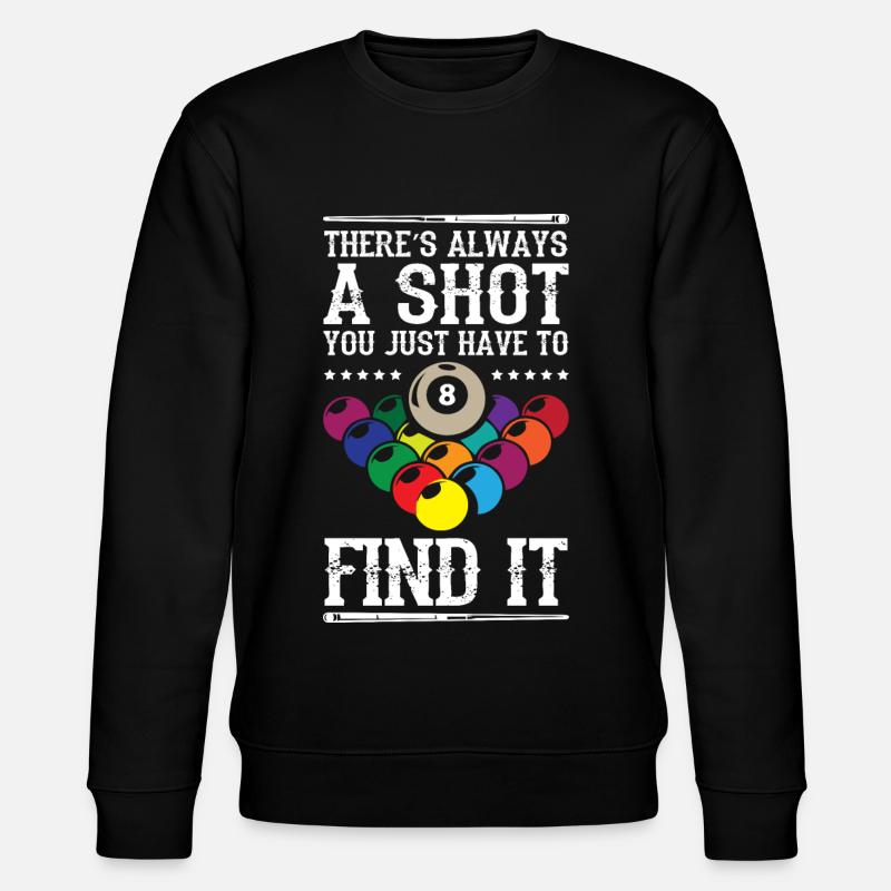 A Shot Billiard - Stanley/Stella Unisex Bio-Sweatshirt CHANGER  - Schwarz