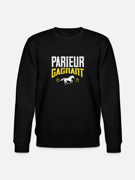 Parieur Gagnant Turfiste Et Joueur De PMU - Sweat bio CHANGER Stanley/Stella Unisexe - noir
