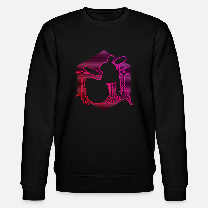 Women's Percussionist Drums Drummer - Stanley/Stella CHANGER Unisex Organic Sweatshirt - black