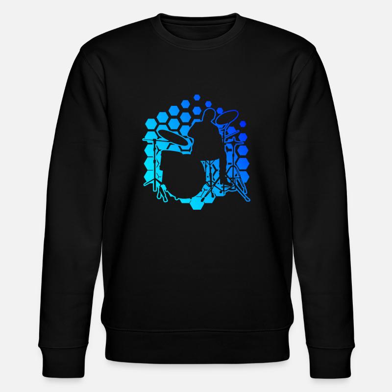 Women's Drummer Drummer Drum Kit - Stanley/Stella CHANGER Unisex Organic Sweatshirt - black