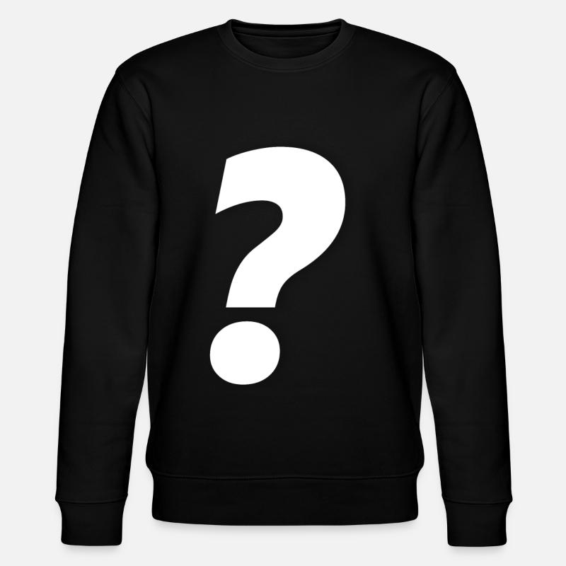 Fragezeichen - Stanley/Stella Unisex Bio-Sweatshirt CHANGER  - Schwarz