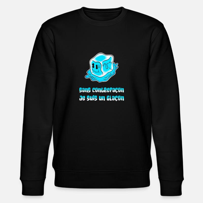 Without counterfeiting I'm an - Stanley/Stella CHANGER Unisex Organic Sweatshirt - black