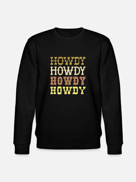 Howdy - Stanley/Stella CHANGER Unisex Organic Sweatshirt - black
