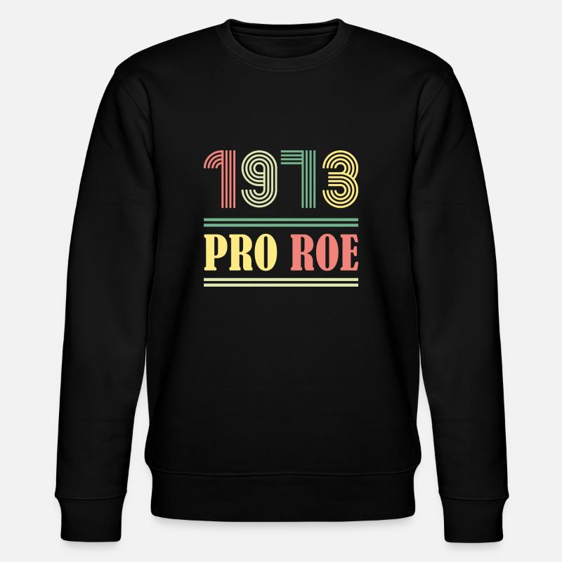 1973 Pro Roe - Stanley/Stella Unisex Bio-Sweatshirt CHANGER  - Schwarz