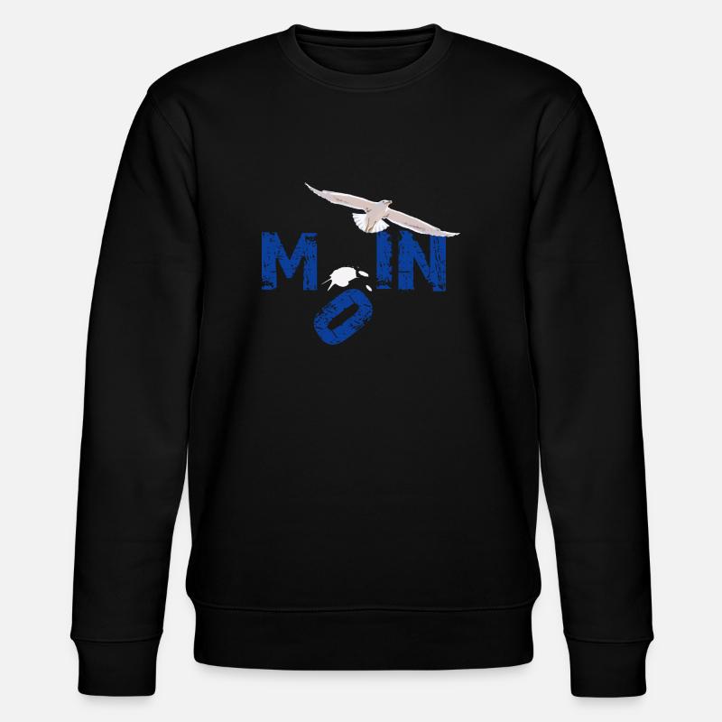 Moin Möwenschiss Original - Stanley/Stella Unisex Bio-Sweatshirt CHANGER  - Schwarz