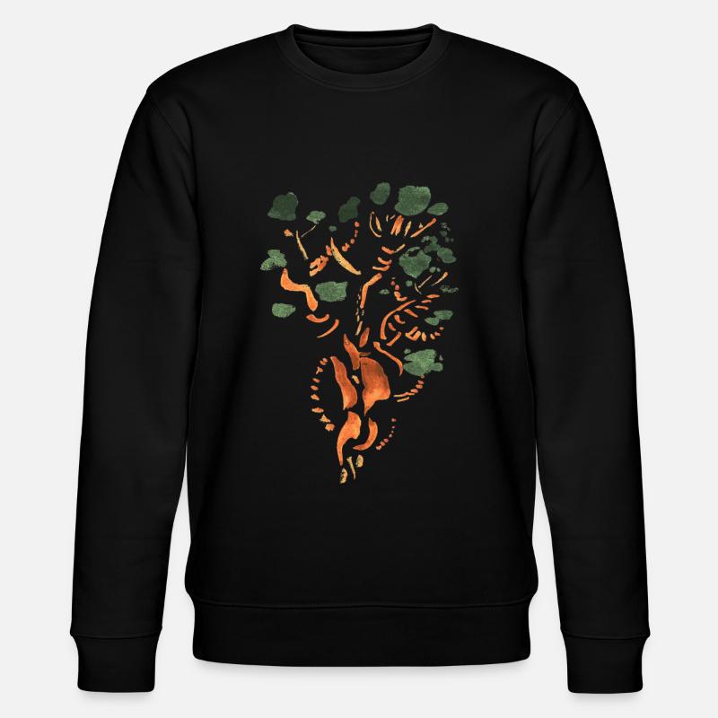 Baum / Bonsai / Tribal - Stanley/Stella Unisex Bio-Sweatshirt CHANGER  - Schwarz