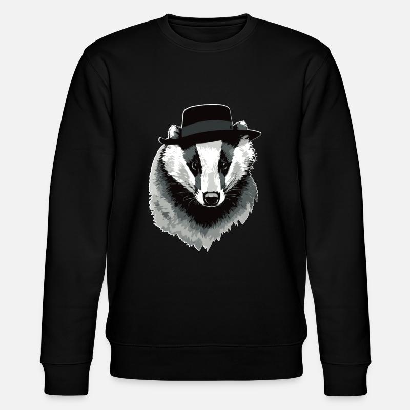 Dachs - Stanley/Stella Unisex Bio-Sweatshirt CHANGER  - Schwarz
