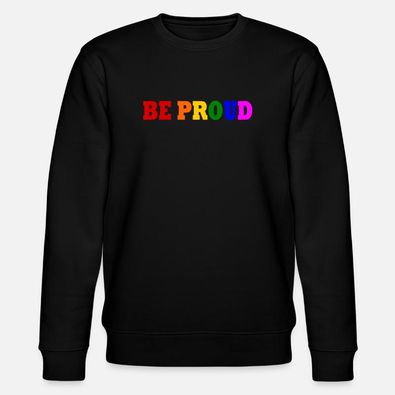 Be proud - Stanley/Stella Unisex Bio-Sweatshirt CHANGER  - Schwarz