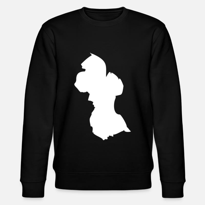 Guyana map flag - Stanley/Stella CHANGER Unisex Organic Sweatshirt - black