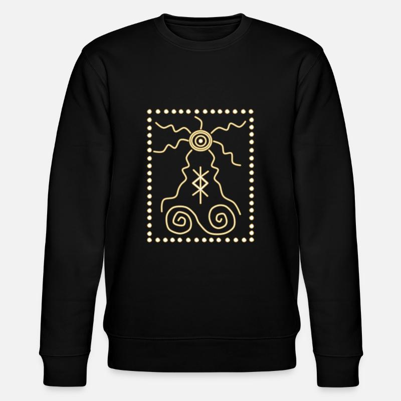 Schamane Symbole - Stanley/Stella Unisex Bio-Sweatshirt CHANGER  - Schwarz