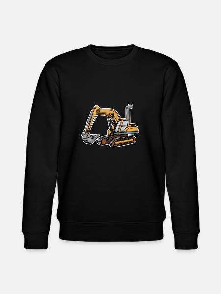 Excavator shirt - Stanley/Stella CHANGER Unisex Organic Sweatshirt - black