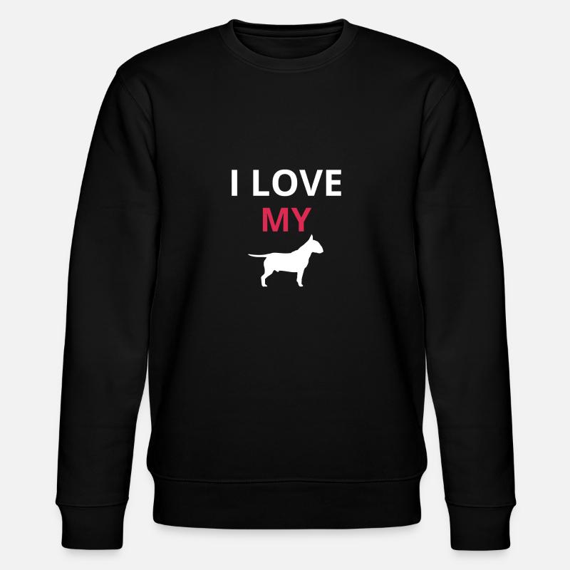 Bull Terrier - Stanley/Stella Unisex Bio-Sweatshirt CHANGER  - Schwarz